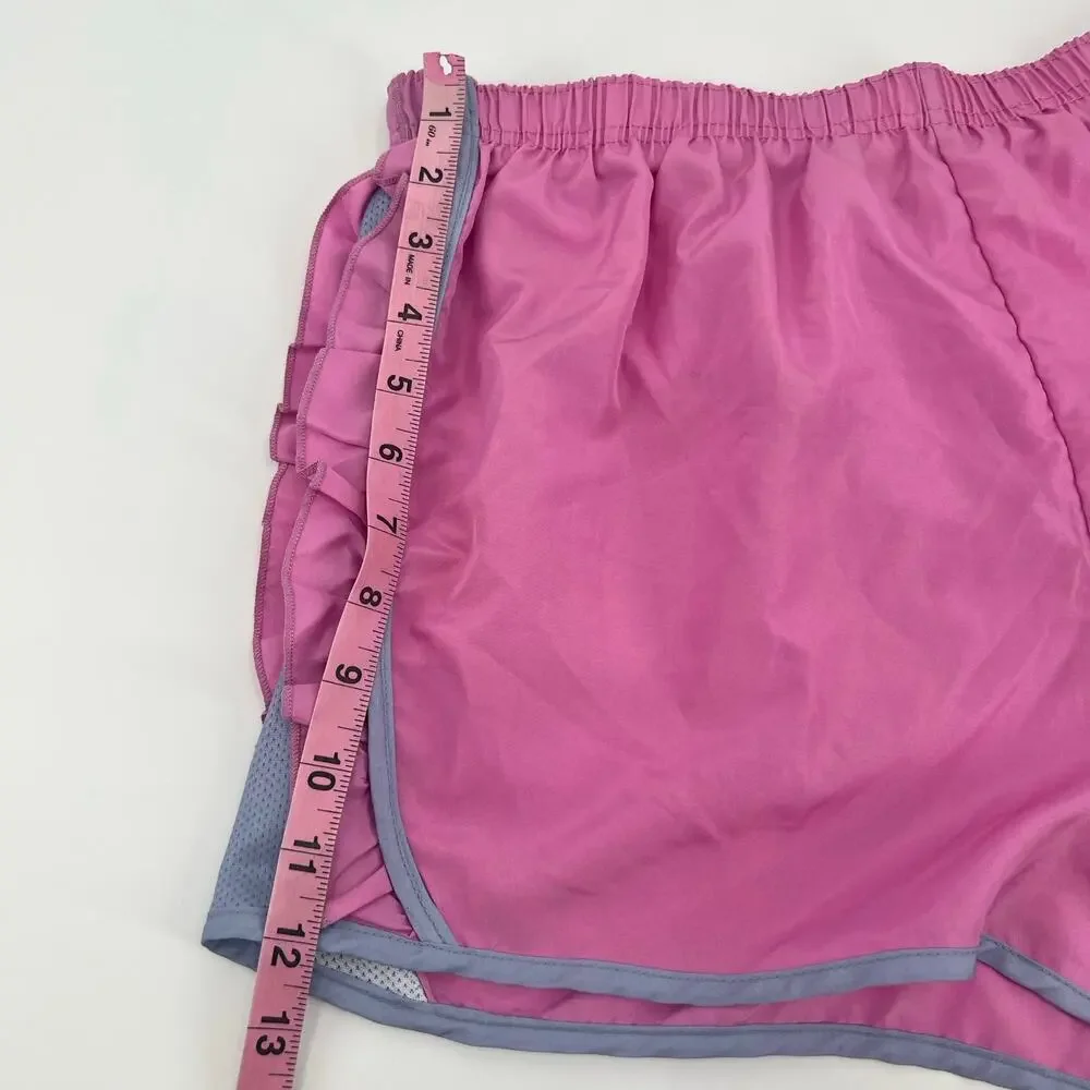 SIMPLY SOUTHERN PREPPY BUBBLE GUM ruffle running SHORTS Barbie Athleisure large